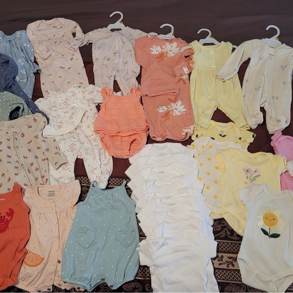 Newborn girl clothes bundle